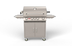Bull Angus Cart – 4 Burner Stainless Steel Gas Barbecue