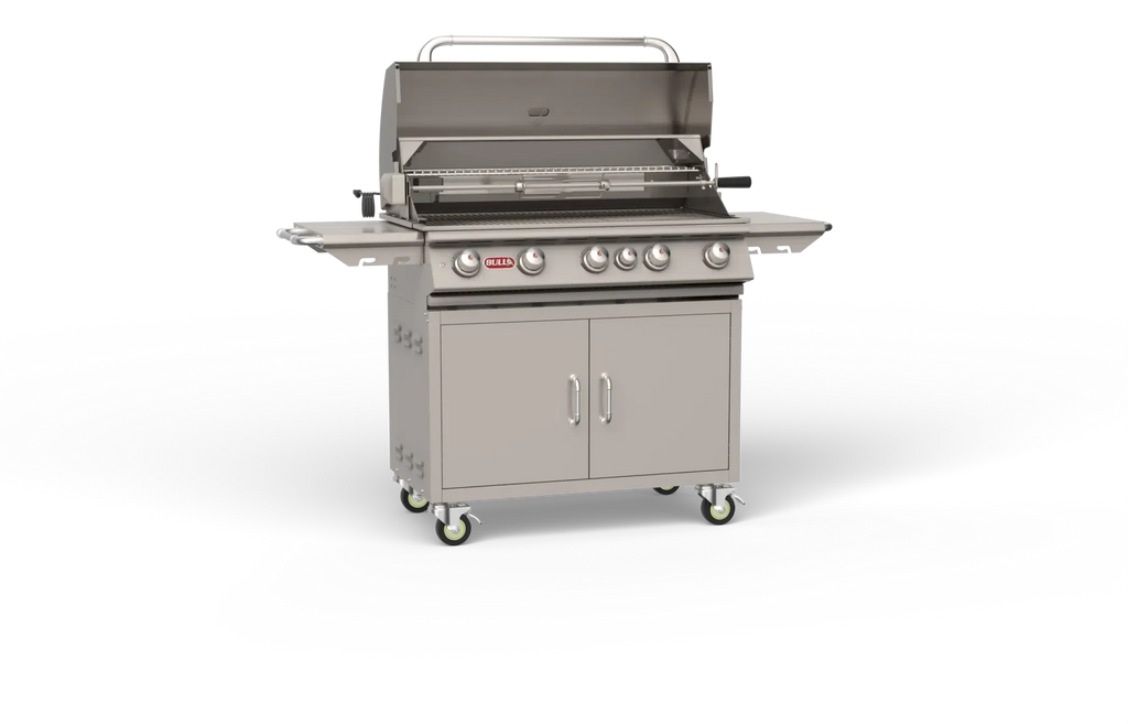 Bull Brahma Cart – 5 Burner Stainless Steel Gas Barbecue