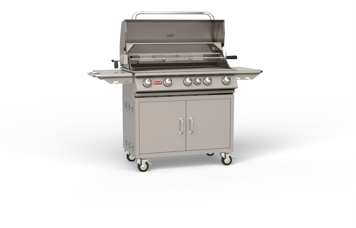 Bull Brahma Cart – 5 Burner Stainless Steel Gas Barbecue