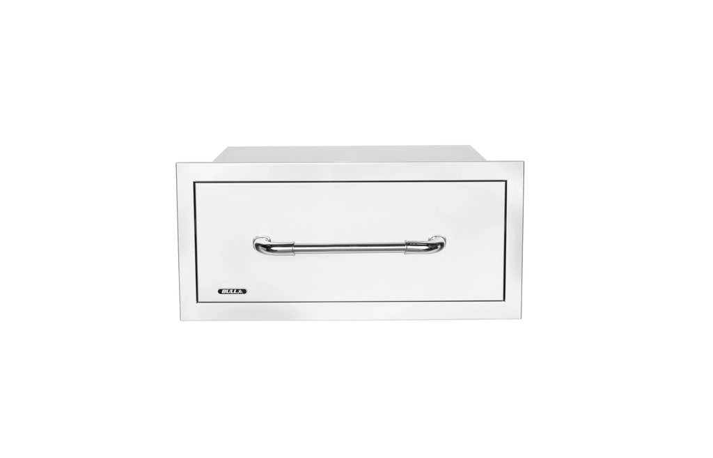 Bull Large Single Stainless-Steel Drawer with Reveal - 19980