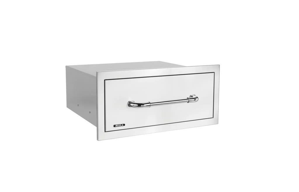 Bull Large Single Stainless-Steel Drawer with Reveal - 19980