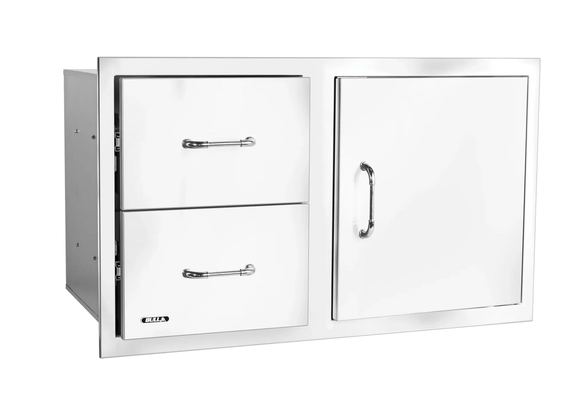 Bull Reversible 30” Stainless-steel Door/Drawer Combo