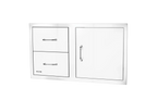 Bull Reversible 30” Stainless-steel Door/Drawer Combo