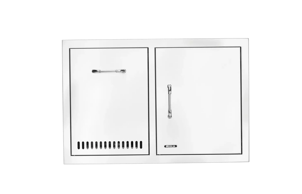 Bull Stainless-Steel Door/Propane Drawer Combo with Reveal