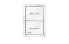 Bull Stainless Steel Double Drawer with Reveal - 56990