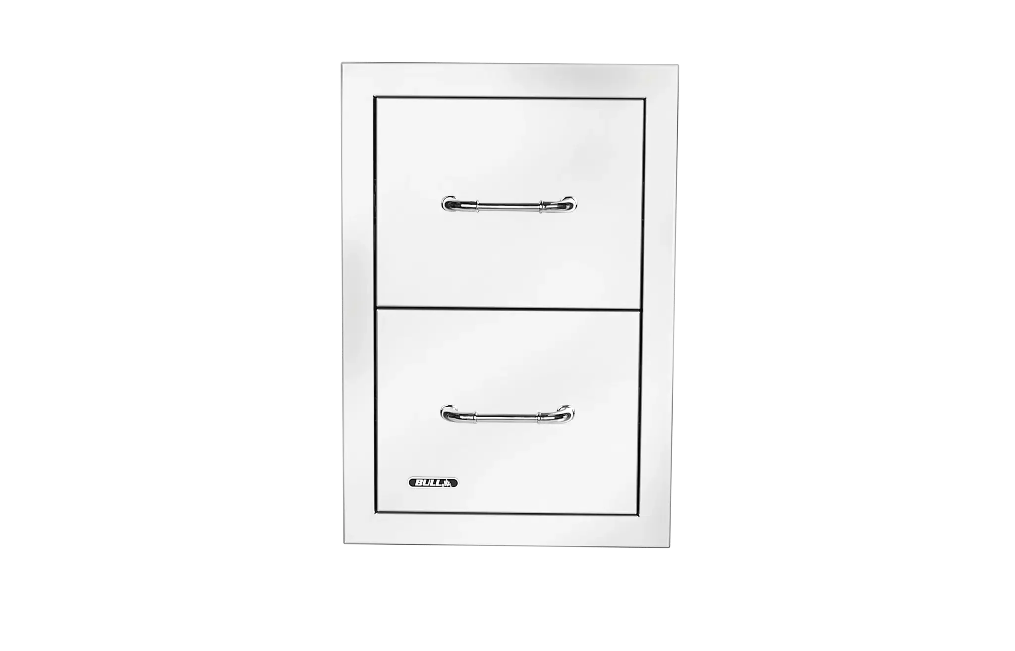 Bull Stainless Steel Double Drawer with Reveal - 56990