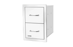 Bull Stainless Steel Double Drawer with Reveal - 56990