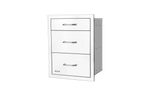Bull Stainless Steel Triple Drawer System with Reveal