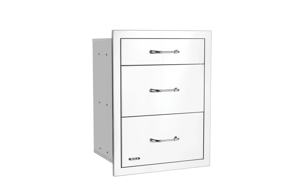 Bull Stainless Steel Triple Drawer System with Reveal