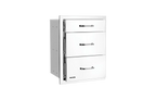 Bull Stainless Steel Triple Drawer System with Reveal