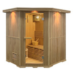 Canadian Hemlock Wet Dry Indoor Sauna - 6 kW ETL Certified