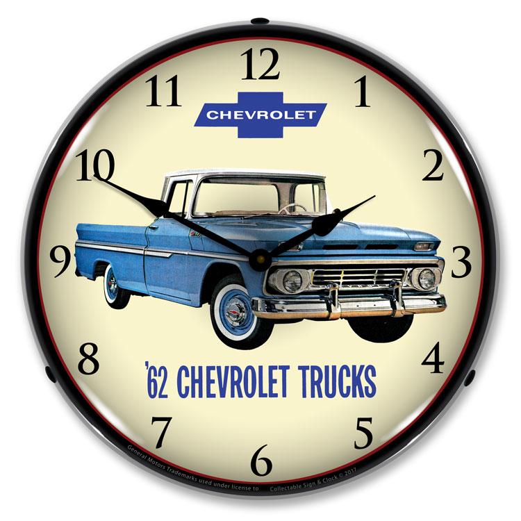 Collectable Sign and Clock - 1962 Chevrolet Truck Clock - 