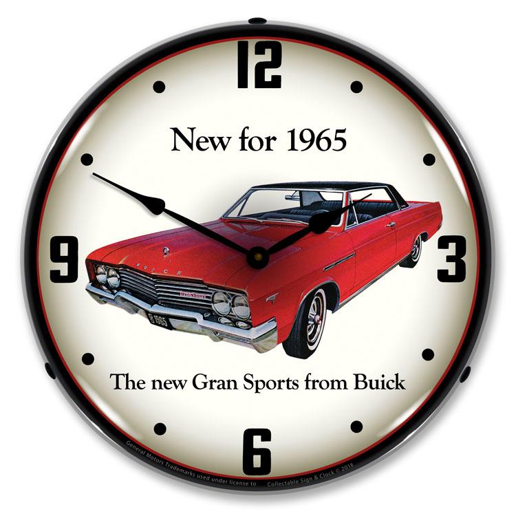 Collectable Sign and Clock - 1965 Buick GS Clock - Wall 