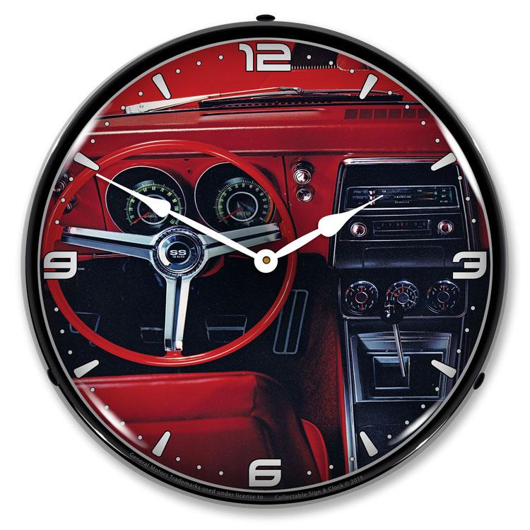 Collectable Sign and Clock - 1967 Camaro Dash Clock - Wall 