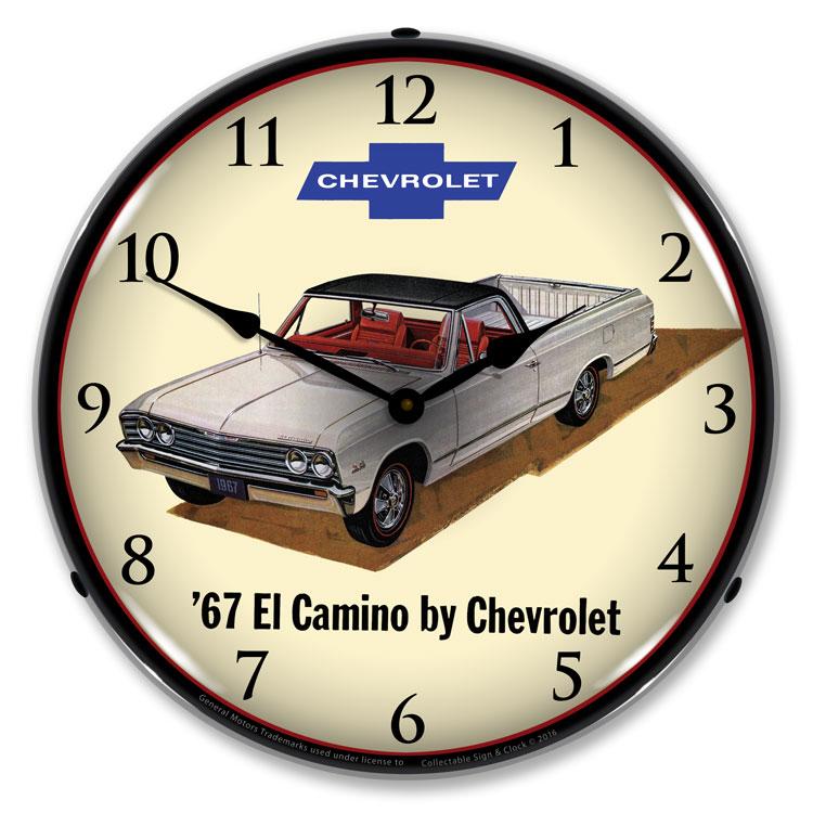 Collectable Sign and Clock - 1967 Chevrolet El Camino Clock 