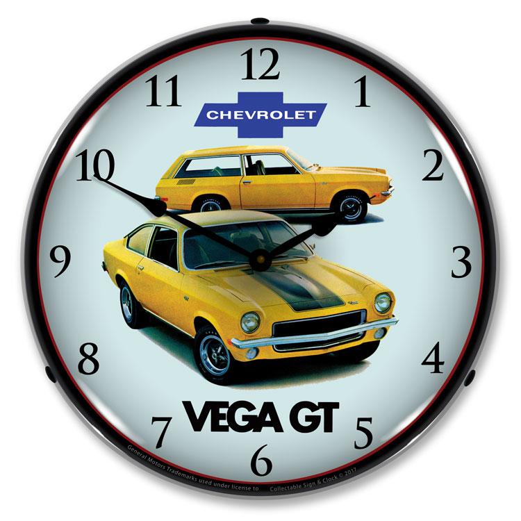 Collectable Sign and Clock - 1971 Vega GT Clock - Wall 