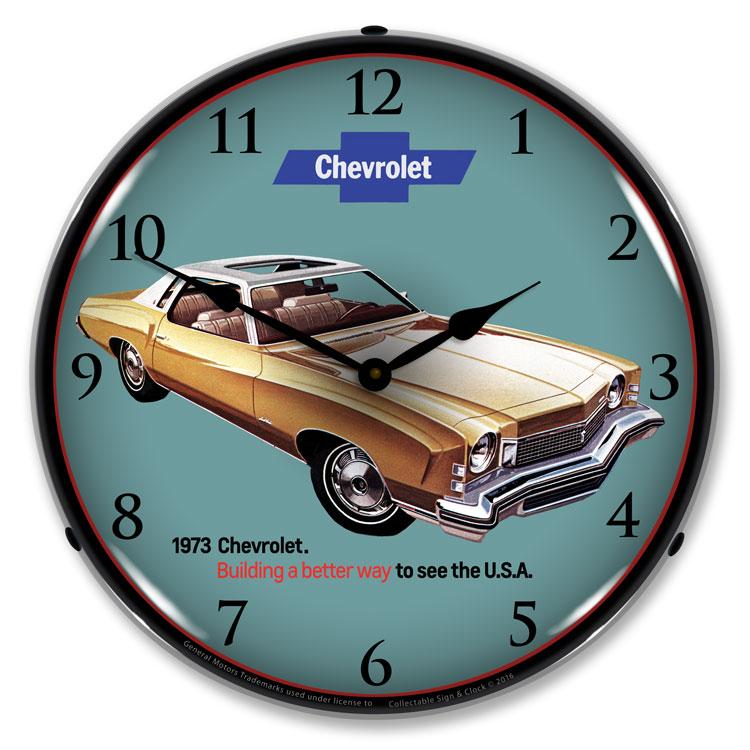 Collectable Sign and Clock - 1973 Monte Carlo Clock - Wall 