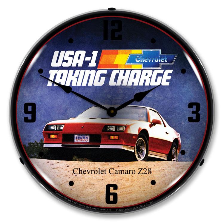 Collectable Sign and Clock - 1983 Camaro Z28 Clock - Wall 