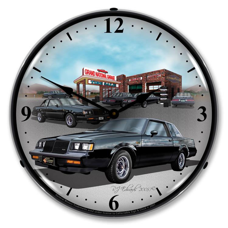 Collectable Sign and Clock - 1987 Buick GN Clock - Wall 