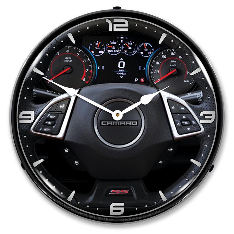 Collectable Sign and Clock - 2017 Camaro Dash Clock - Wall 