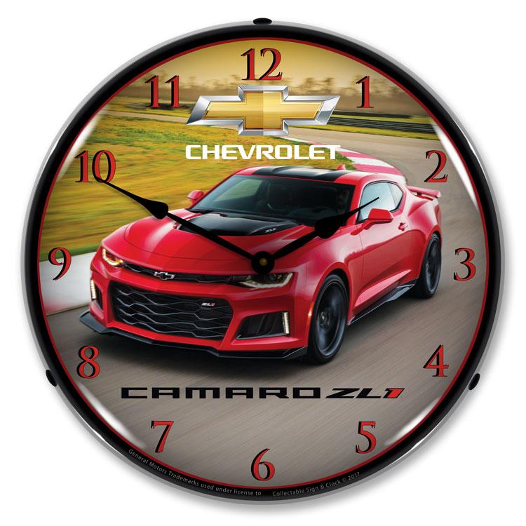 Collectable Sign and Clock - 2017 Camaro ZL1 Clock - Wall 