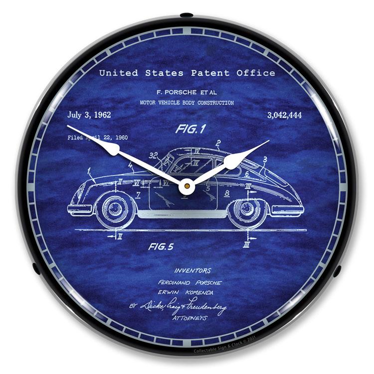 Collectable Sign and Clock - 356 Patent Clock - Wall Clocks