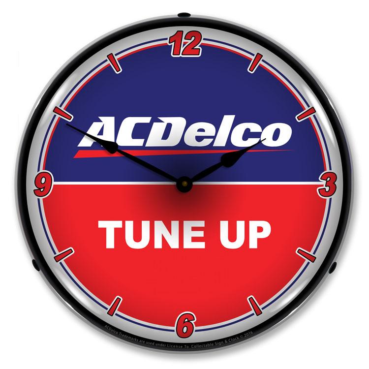 Collectable Sign and Clock - ACDelco Tune Up Clock - Wall 