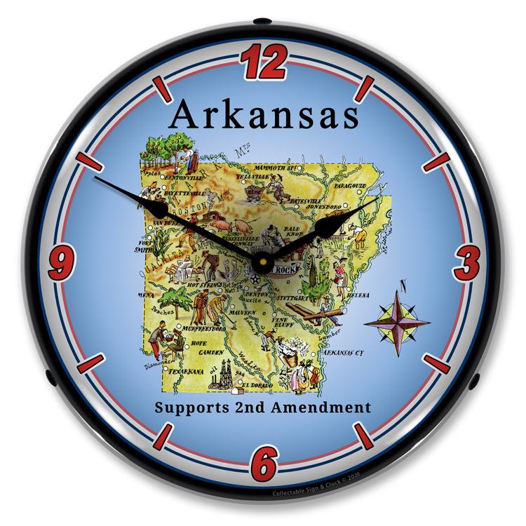 Collectable Sign and Clock - Arkansas Supports the 2nd 