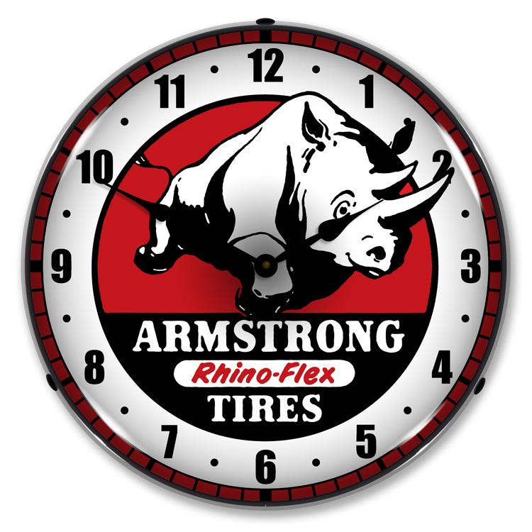 Collectable Sign and Clock - Armstrong Tire Clock - Wall 
