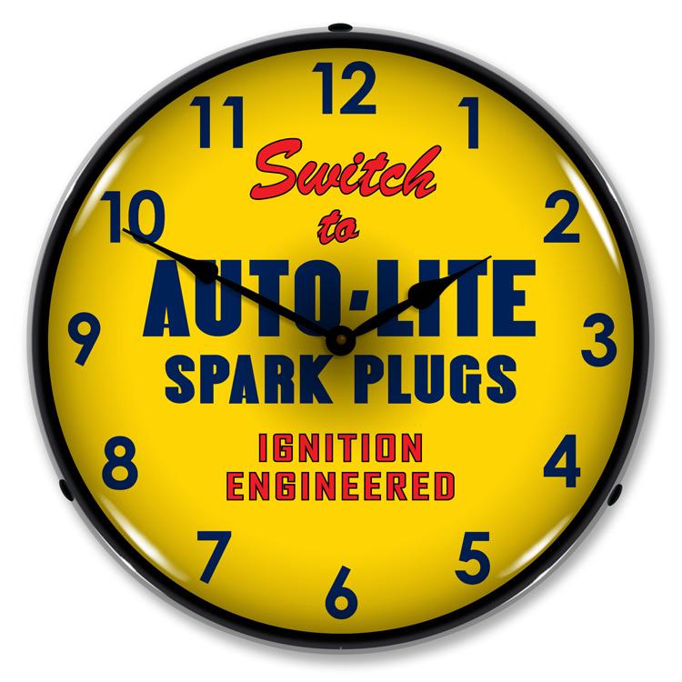 Collectable Sign and Clock - Autolite Clock - Wall Clocks