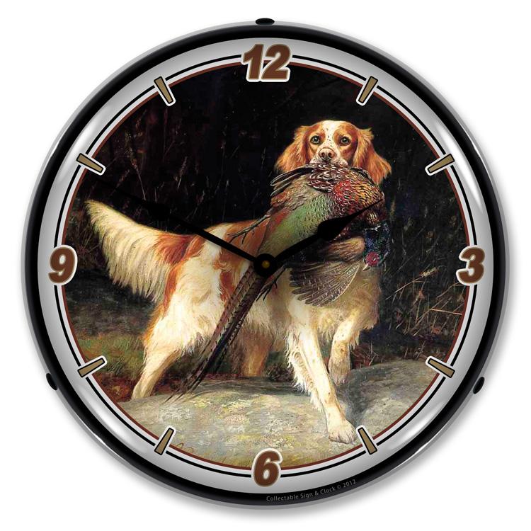 Collectable Sign and Clock - Bird and Setter Clock - Wall 