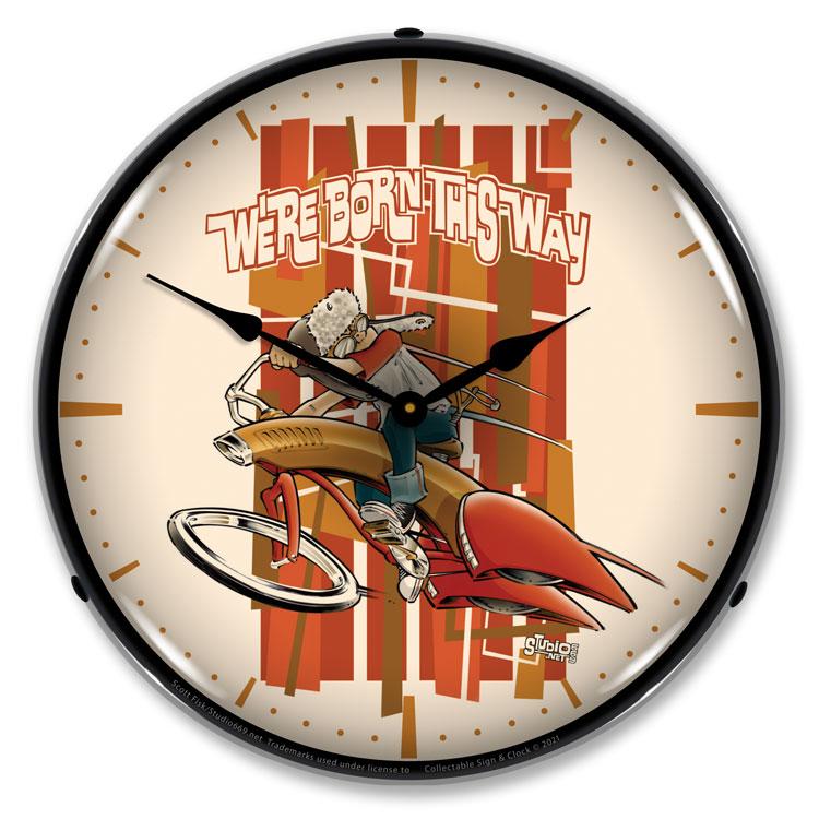 Collectable Sign and Clock - Boy Born This Way Clock - Wall 
