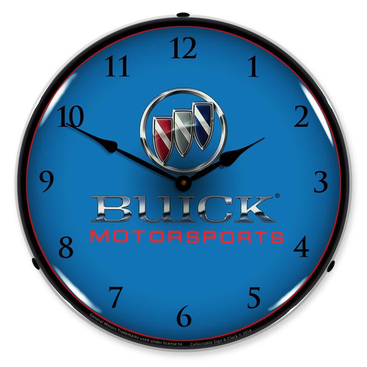 Collectable Sign and Clock - Buick Motorsports Clock - Wall 