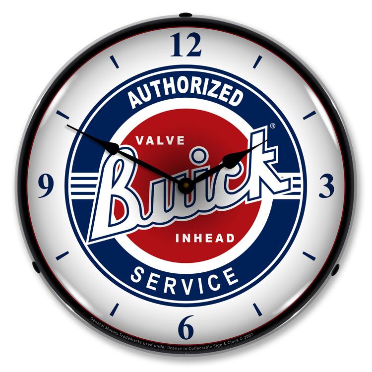 Collectable Sign and Clock - Buick Service w/numbers Clock -