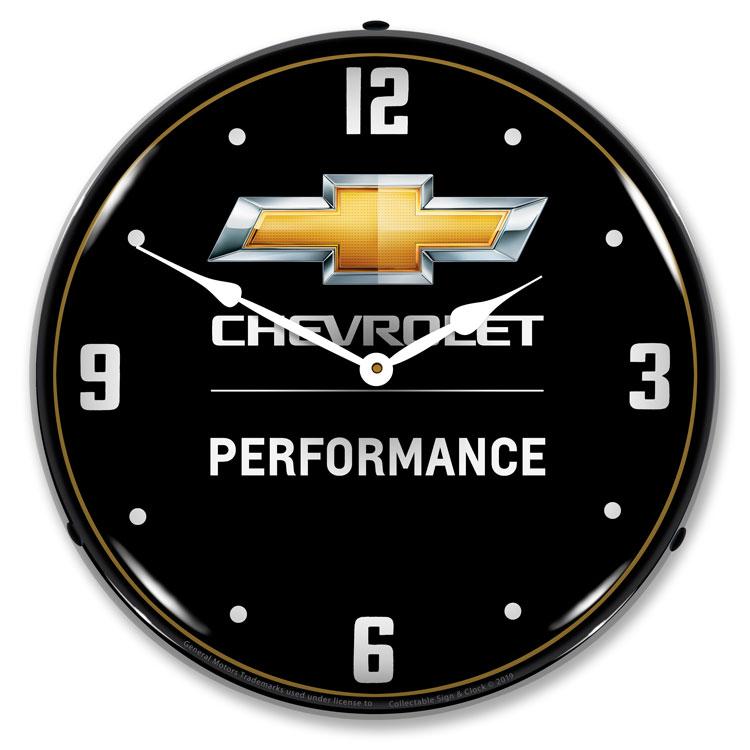 Collectable Sign and Clock - Chevrolet Performance 2 Clock -