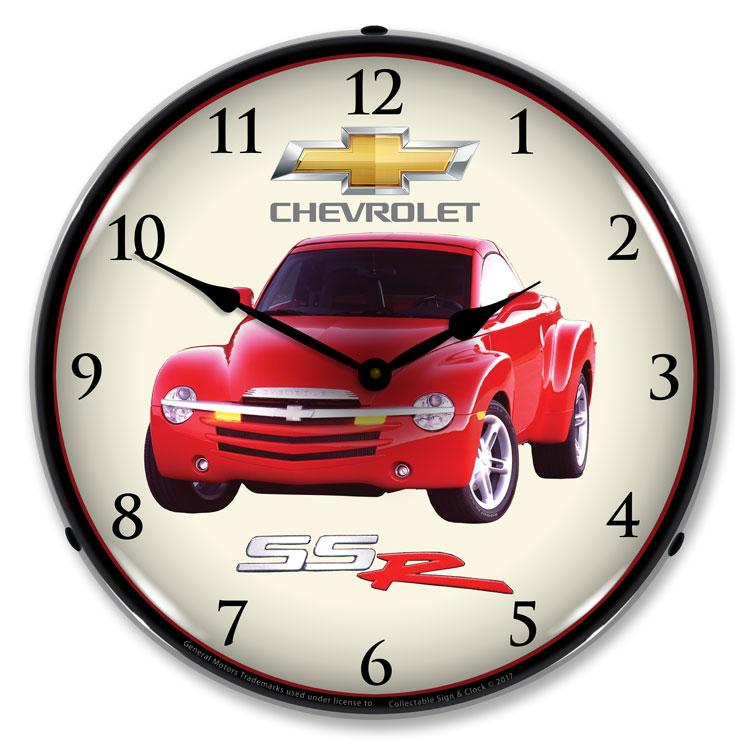 Collectable Sign and Clock - Chevrolet SSR Clock - Wall 
