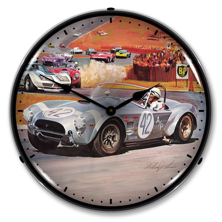 Collectable Sign and Clock - Cobra Race Clock - Wall Clocks