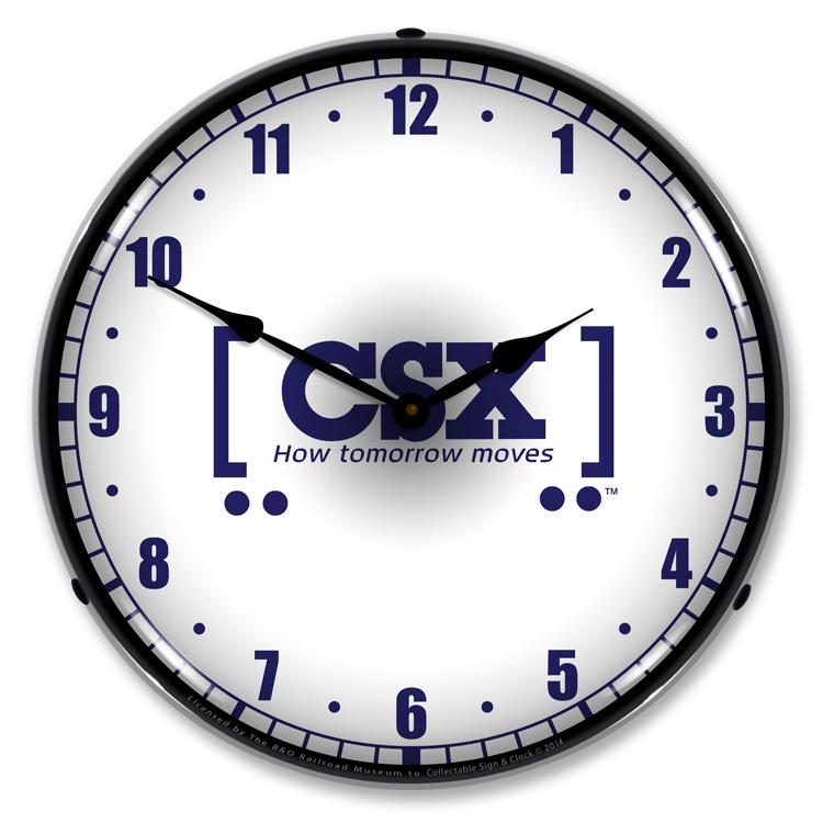 Collectable Sign and Clock - CSX Railroad How Tomorrow Moves