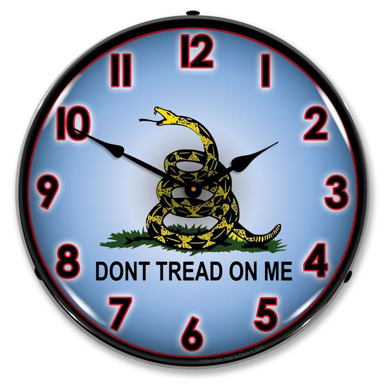 Collectable Sign and Clock - Don’t Tread on Me 2 Clock - 