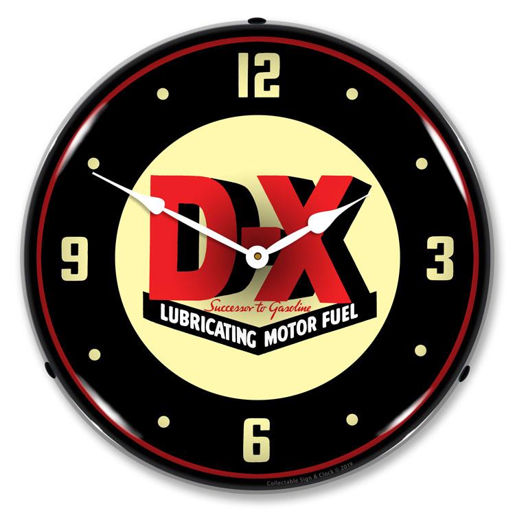 Collectable Sign and Clock - DX Gas Clock - Wall Clocks