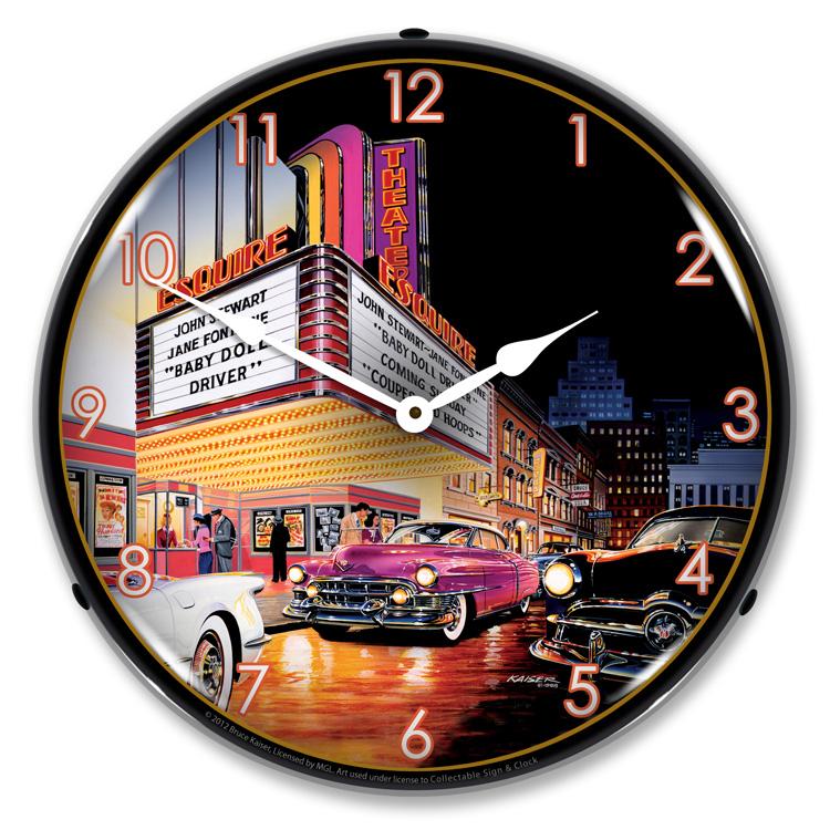 Collectable Sign and Clock - Esquire Theatre Clock - Wall 