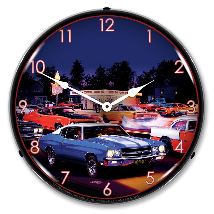 Collectable Sign and Clock - Fast Freds Clock - Wall Clocks