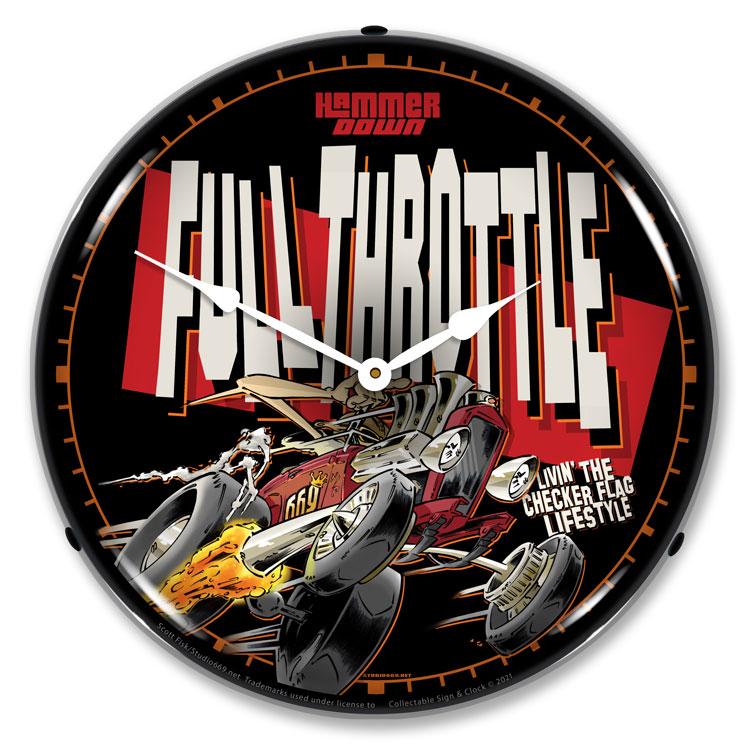 Collectable Sign and Clock - Full Throttle Clock - Wall 