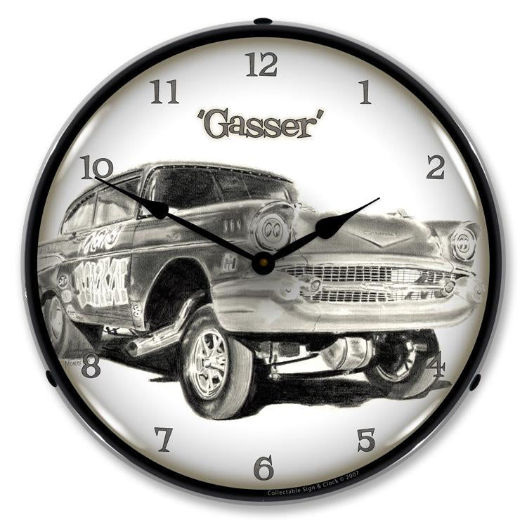 Collectable Sign and Clock - Gasser Clock - Wall Clocks