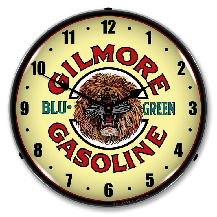 Collectable Sign and Clock - Gilmore Gas Clock - Wall Clocks