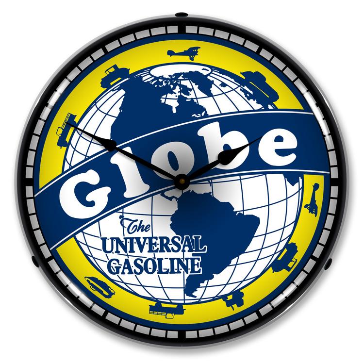 Collectable Sign and Clock - Globe Gas Clock - Wall Clocks