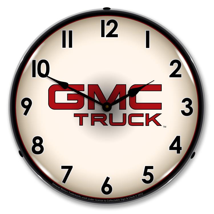 Collectable Sign and Clock - GMC Truck Clock - Wall Clocks