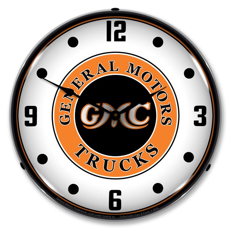 Collectable Sign and Clock - GMC Trucks Vintage Clock - Wall