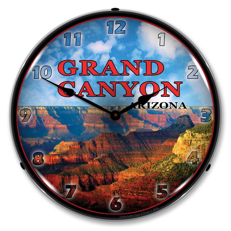 Collectable Sign and Clock - Grand Canyon Clock - Wall 