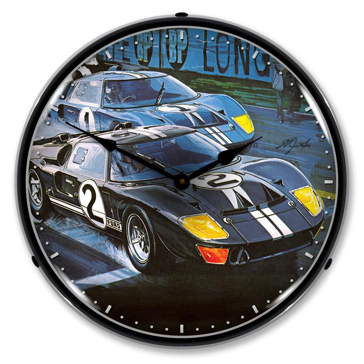 Collectable Sign and Clock - GT-40 Clock - Wall Clocks